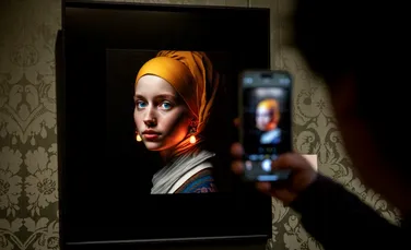 Opera „Fată cu cercel de perlă” a lui Johannes Vermeer a fost recreată de Inteligența Artificială