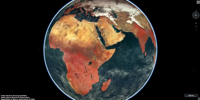 O fotografie uimitoare cu Pământul a fost realizată de satelitul indian EOS-06