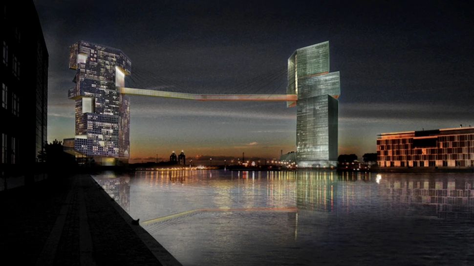 Copenhaga construieşte un podul pietonal la înălţimea zgârie-norilor