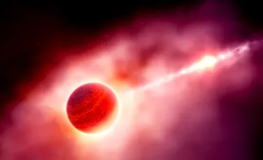 Astronomii au descoperit o planetă „cu coadă”