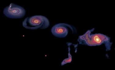 Un obiect spiralat bizar, observat în timp ce se învârte în jurul centrului Căii Lactee. Ce ar putea fi?