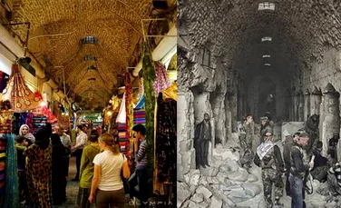 Înainte şi după! Efectele dezastruoase ale Războiului Civil Sirian asupra unuia dintre cele mai vechi oraşe locuite din lume – Galerie Foto