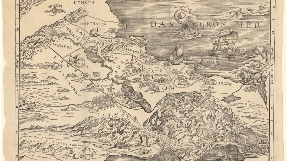 Prima „hartă biblică” încă influențează modul în care percepem granițele
