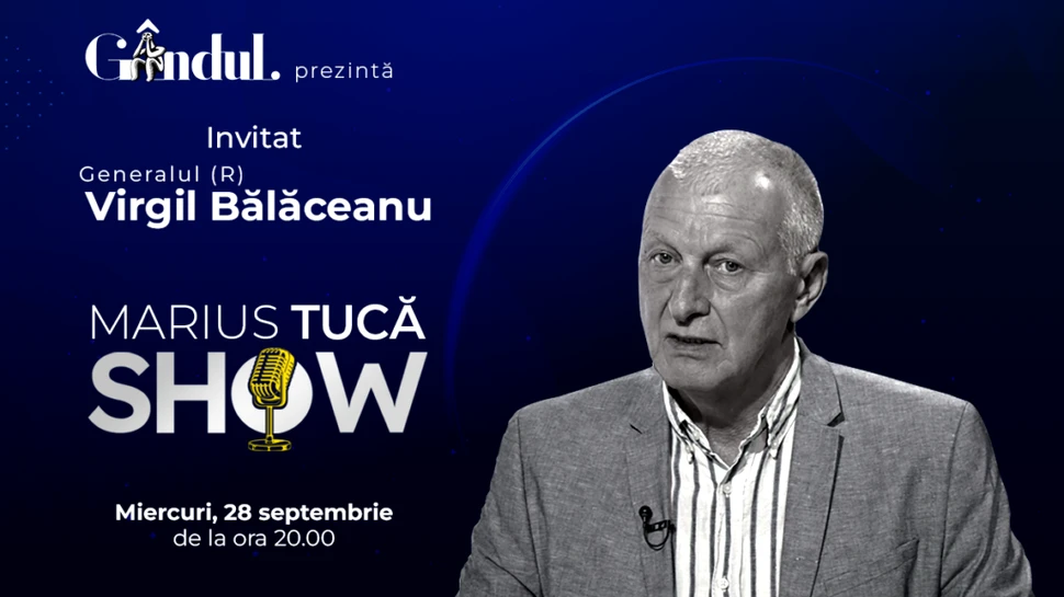 Marius Tucă Show începe miercuri, 28 septembrie, de la ora 20.00, live pe gândul.ro