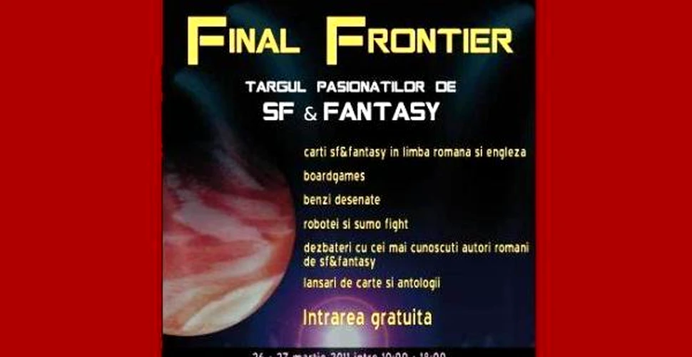 Atenţie, fani SF & Fantasy! O ştire pentru voi!