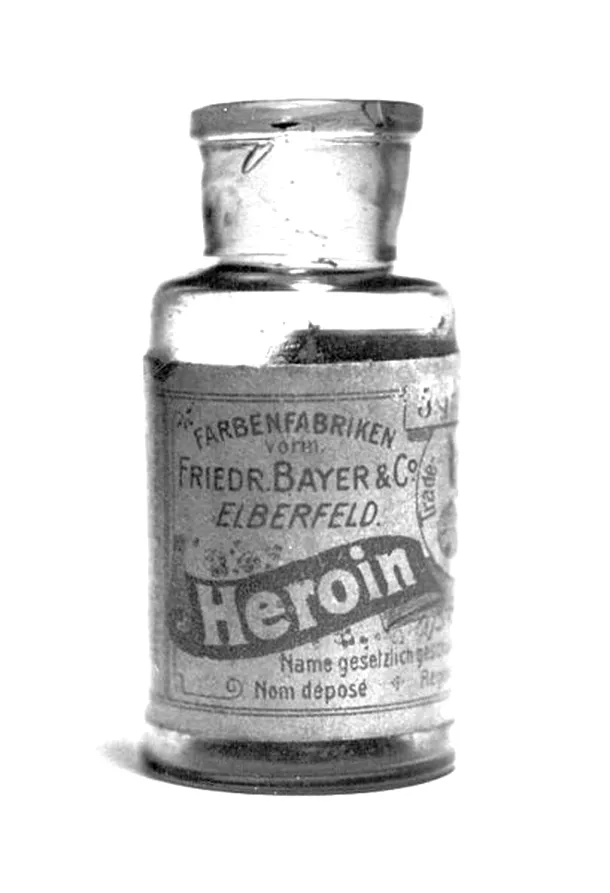 Sticluţă cu heroină, folosită ca tratament