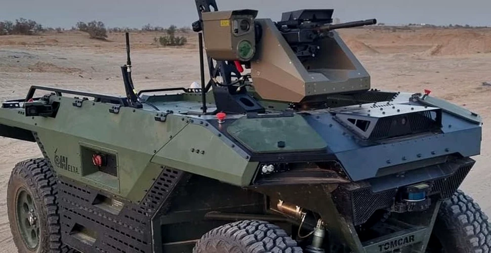 Armata israeliană a dezvăluit un robot militar semi-autonom echipat cu mitraliere