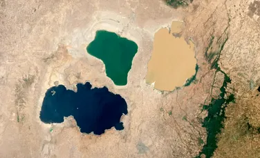 Lacurile colorate din Etiopia oferă o priveliște extraordinară privite din satelit