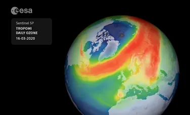 O nouă gaură în stratul de ozon se formează deasupra Polului Nord