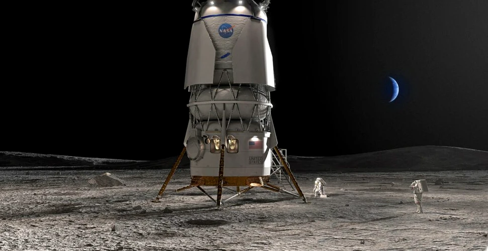 Blue Origin va ajuta astronauții NASA să se întoarcă pe Lună