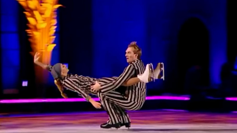 Holocaust pe gheaţă. Soţia purtătorului de cuvânt al lui Putin patinează în uniformă de lagăr – VIDEO