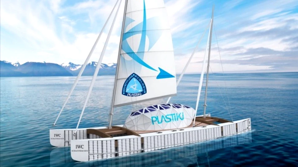 Asta da reciclare! Traversarea Pacificului intr-o ambarcatiune din sticle de plastic