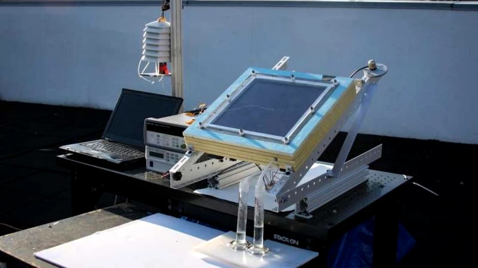 Un sistem alimentat cu energie solară extrage apa potabilă din aerul înconjurător