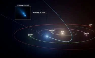 Printr-un „noroc incredibil”, Telescopul Hubble a surprins o cometă în timp ce se dezintegra