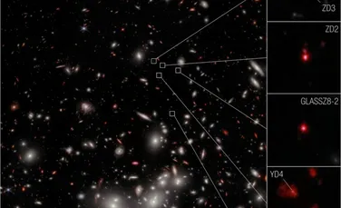 Telescopul Webb descoperă Universul timpuriu cu ajutorul unui imens roi de galaxii