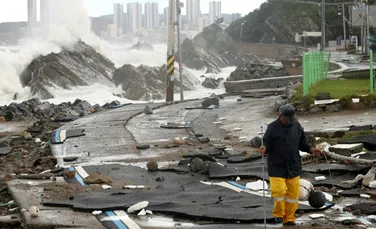 Imagini cu distrugerile cauzate de taifunul Hinnamnor în Coreea de Sud