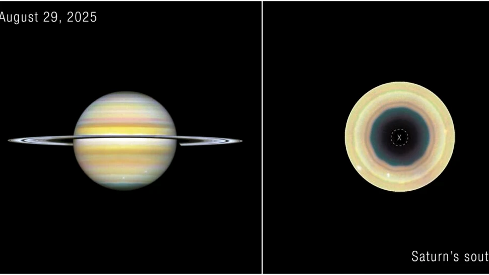 Astronomii au descoperit o structură misterioasă la polul sud al lui Saturn