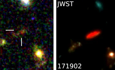 Galaxiile UFO, ciudățeniile cosmice pe care astronomii le pot vedea abia acum, cu ajutorul Telescopului Webb