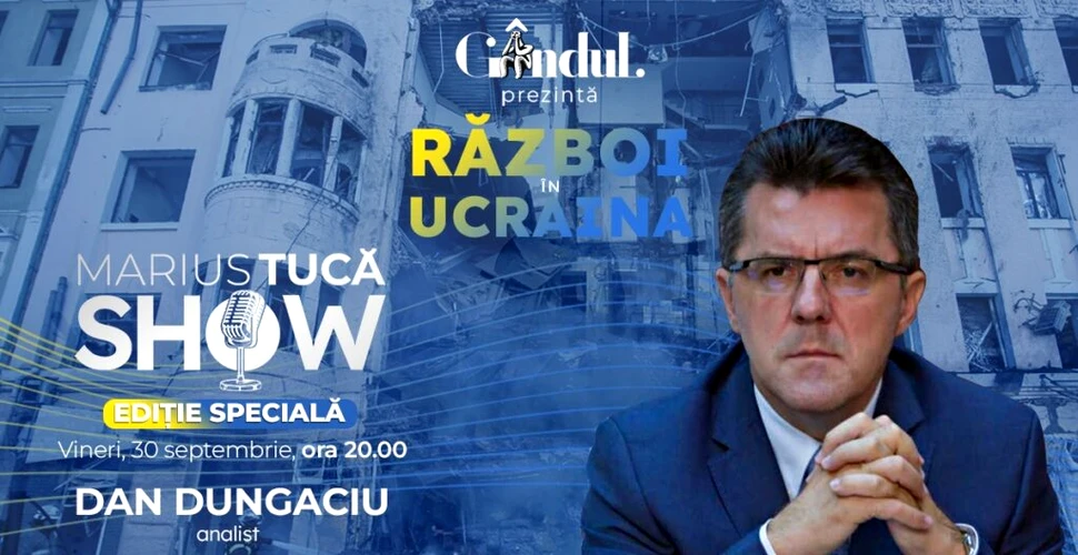 Marius Tucă Show – ediție specială vineri, 30 septembrie, de la ora 20.00, live pe gândul.ro