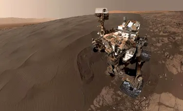 Imaginea ce marchează cinci ani de când roverul Curiosity analizează planeta Marte