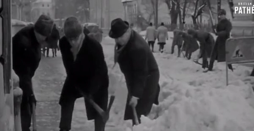 Cum se spunea în 1969, în jurnalele de ştiri, că nu merg tramvaiele din cauza zăpezii – VIDEO + FOTO
