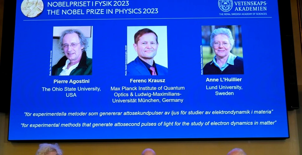 Premiul Nobel pentru Fizică 2023, acordat pentru descoperiri importante în studiul electronilor