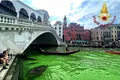 Apele Marelui Canal din Veneția „au înverzit” peste noapte