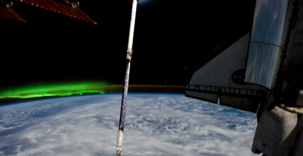 Spectaculos: aurora australă a fost surprinsă de pe Staţia Spaţială Internaţională (FOTO)