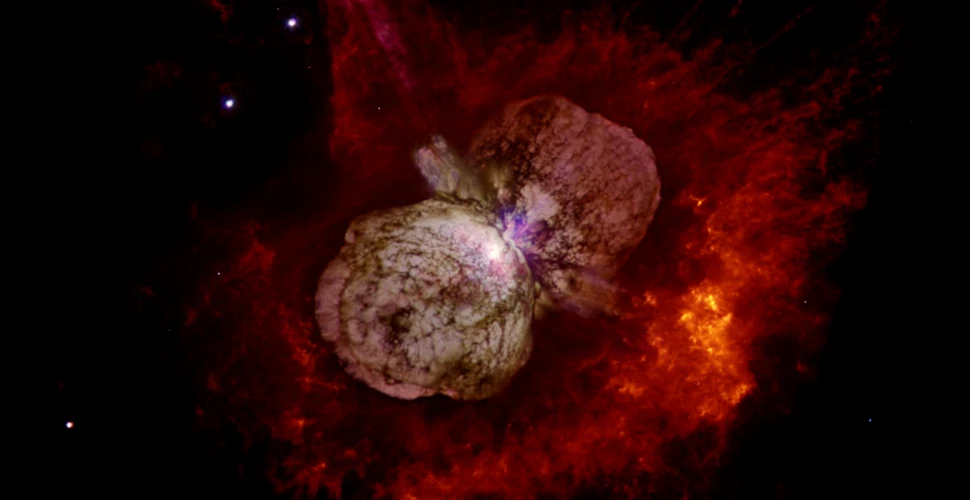 Eta Carinae, cel mai luminos sistem stelar, transmite raze cosmice către Pământ