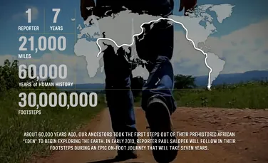Călătorie extraordinară: un om va merge 7 ani pe urmele drumului parcurs acum 60.000 de ani de strămoşii noştri (VIDEO)