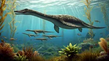 O nouă specie de reptilă marină antică, descoperită în straturile jurasice din Germania