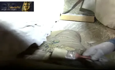 O mumie egipteană, prezentată în premieră în direct la televizor – VIDEO