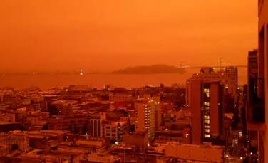 Imagini apocaliptice în San Francisco. Fumul gros de la incendiile de vegetație a pus stăpânire pe oraș