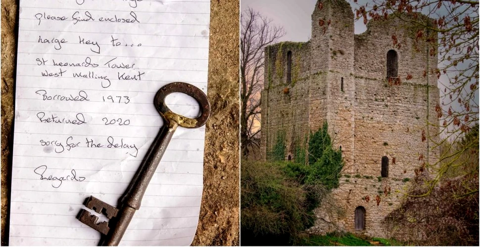 O cheie „împrumutată” în 1973 de la un turn din Marea Britanie a fost returnată