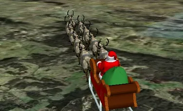 Moş Crăciun a plecat să aducă cadouri şi călătoria lui poate fi urmărită în timp real