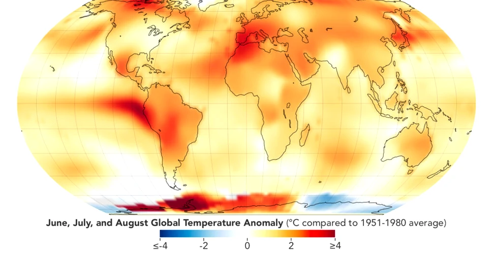Vara anului 2023 a fost cea mai fierbinte vară de la începutul măsurătorilor din 1800