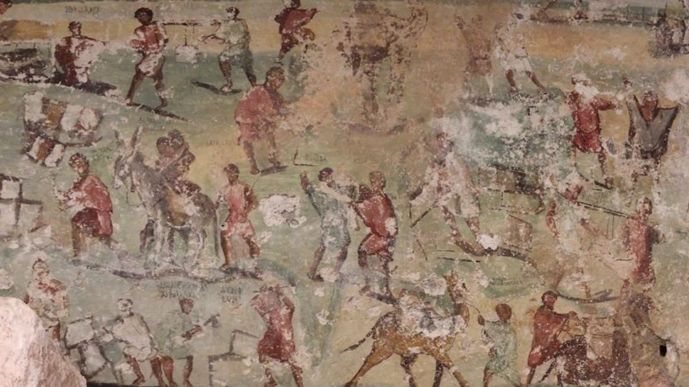 ”Benzi desenate” din perioada Imperiului Roman au fost descoperite într-un mormânt din Iordania