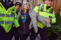 Greta Thunberg, reținută de poliție la un protest împotriva companiilor de petrol și gaze