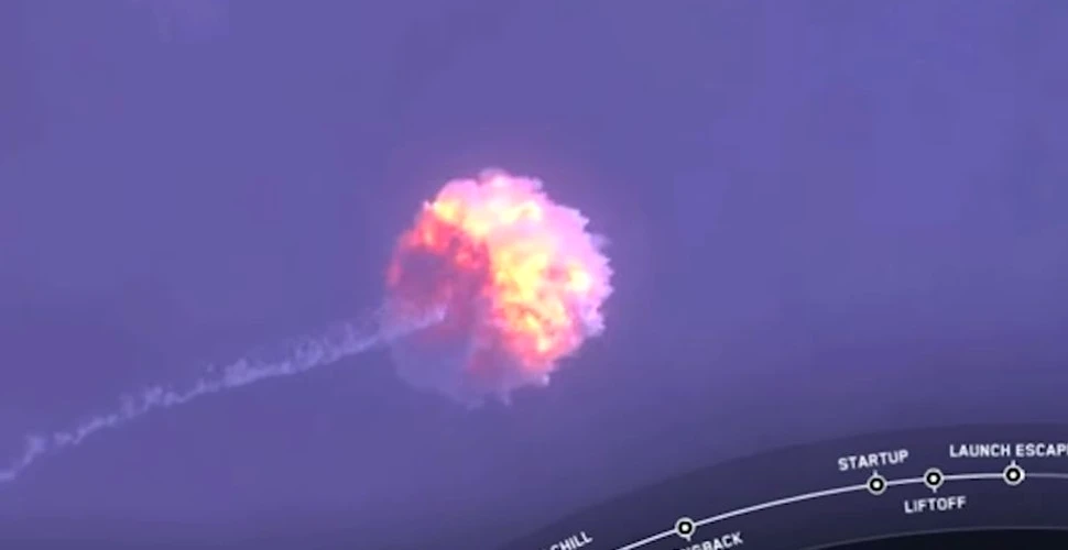 Succes pentru SpaceX în distrugerea unei rachete, ca parte a testării sistemului de salvare al capsulei Dragon
