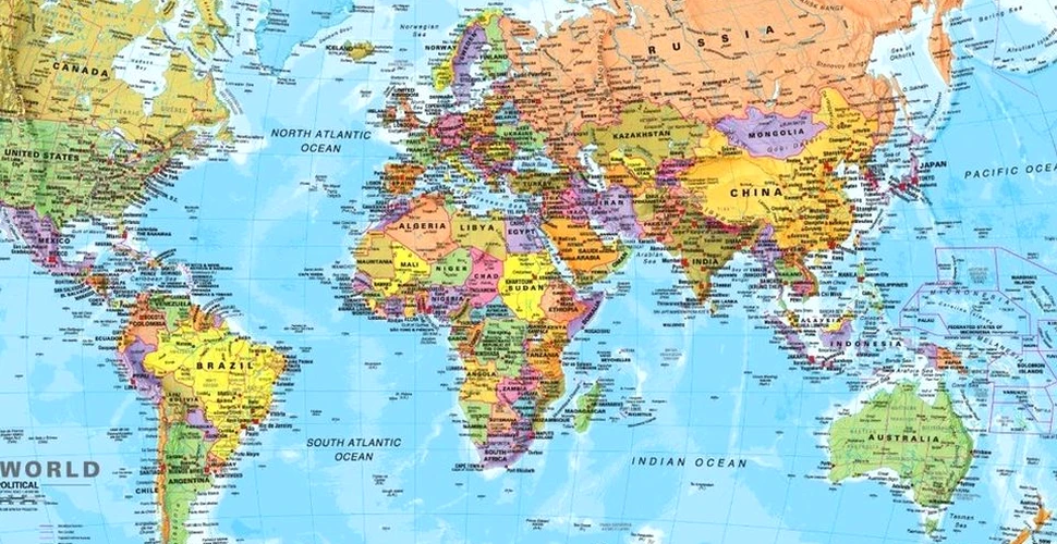 Cum ar arăta harta globului pământesc dacă fiecare ţară s-ar pune în centrul lumii – GALERIE FOTO