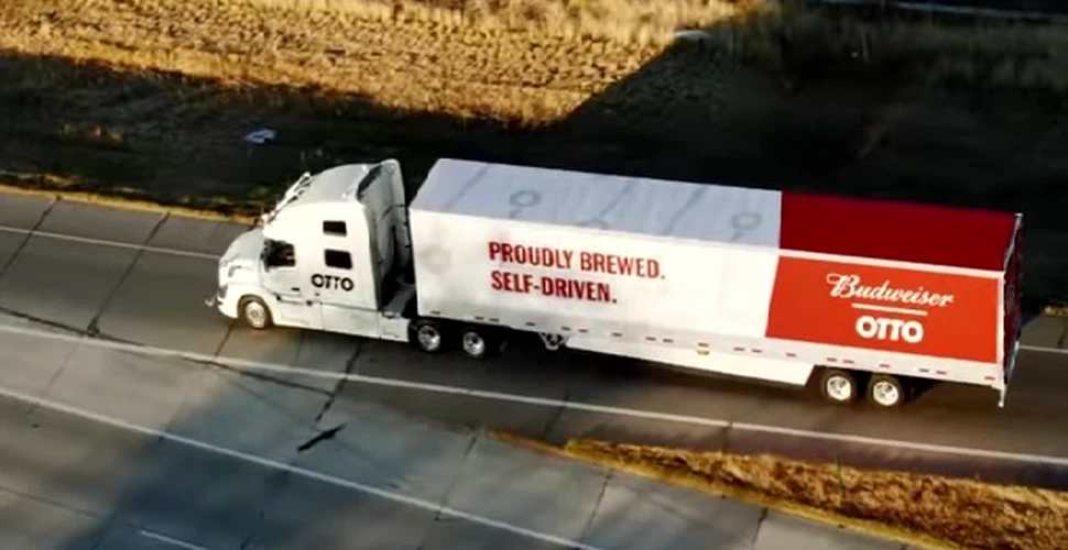 Camionul care se conduce singur al Uber a făcut prima livrare: 50.000 de cutii de bere. VIDEO