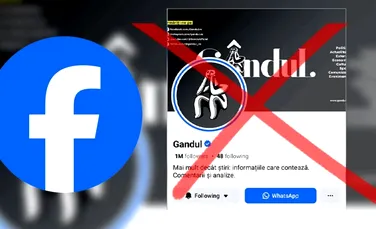 Asalt asupra publicației independente Gândul, cel mai puternic ziar de opoziție din România. De mai bine de două luni, Facebook a închis pagina ziarului cu 1 milion de urmăritori și refuză să o redeschidă. Milioane de vizualizări au dispărut peste noapte