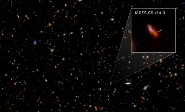 Telescopul Webb a găsit cea mai îndepărtată galaxie observată până acum