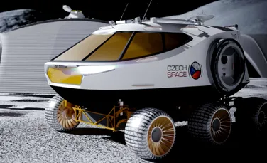 Conceptul electric de vehicul lunar inspirat de Skoda folosește anvelope rezistente la perforare