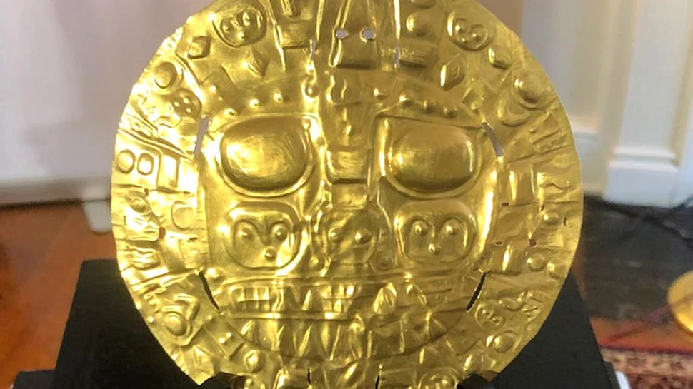 Discul de aur, simbol al orașului Cuzco, se întoarce în Peru după mai bine de 100 de ani