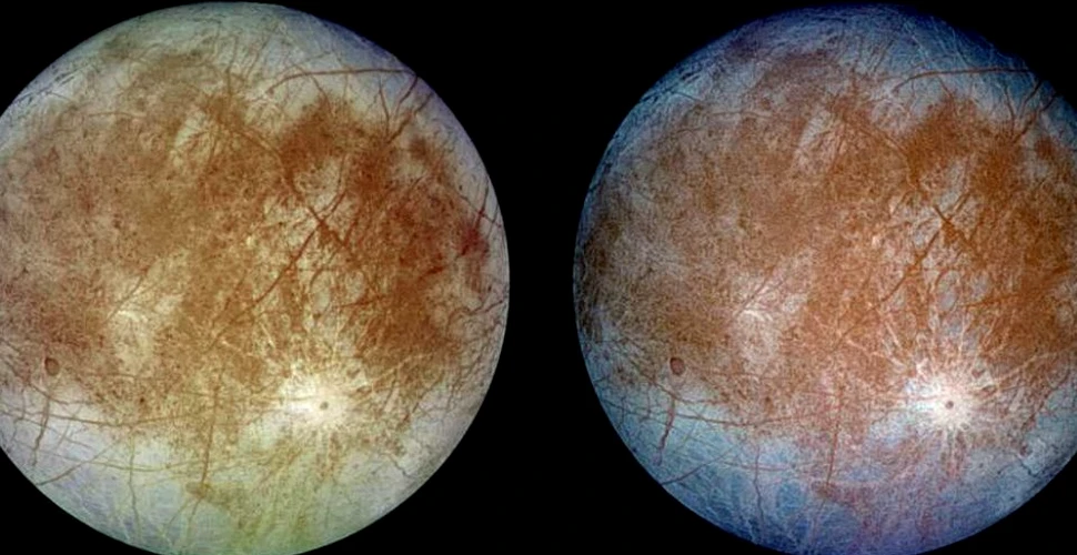 Un nou studiu sugerează că pe satelitul Europa al lui Jupiter există ”ţepi de gheaţă” gigantici