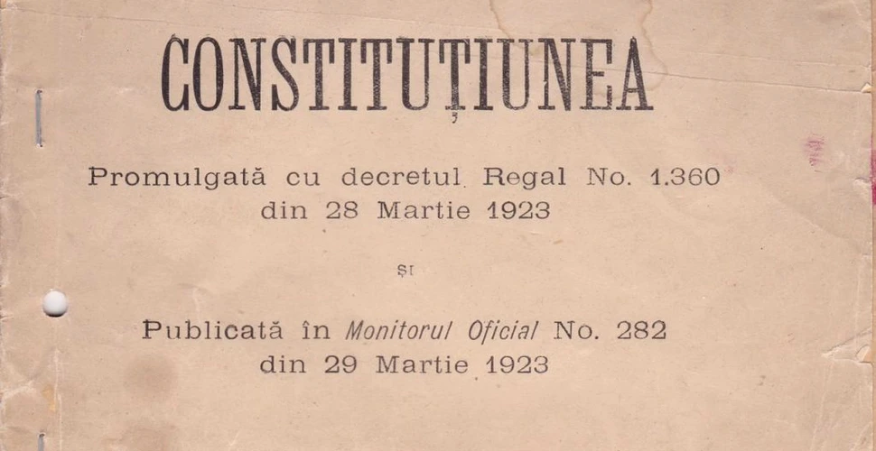 Constituția din 1923, creată de liberali. Principalele prevederi