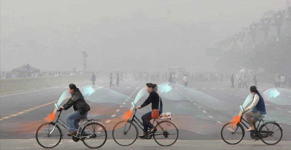 Problema POLUĂRII din China ar putea fi rezolvată cu ajutorul bicicletelor care consumă smog şi elimină aer curat