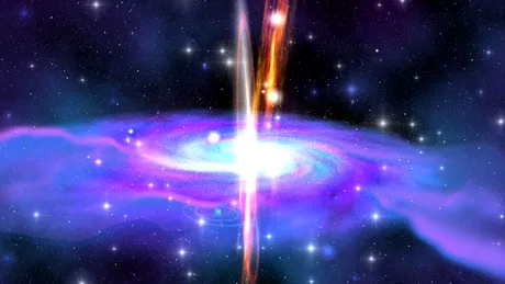 Un vânt cosmic record, de la o gaură neagră, mătură spațiul cu 30% din viteza luminii