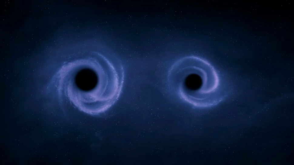 Șocul de la coliziunea dintre două găuri negre ar putea fi resimțit pe Pământ